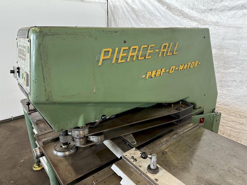 25 Ton, Pierce-All #3025A, single end hydraulic punch, 30" throat, 3/8" stroke, 140 SPM, 36" x96" tbl - Image 5