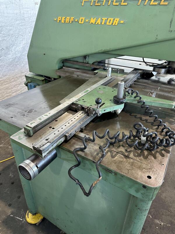 25 Ton, Pierce-All #3025A, single end hydraulic punch, 30" throat, 3/8" stroke, 140 SPM, 36" x96" tbl - Image 8