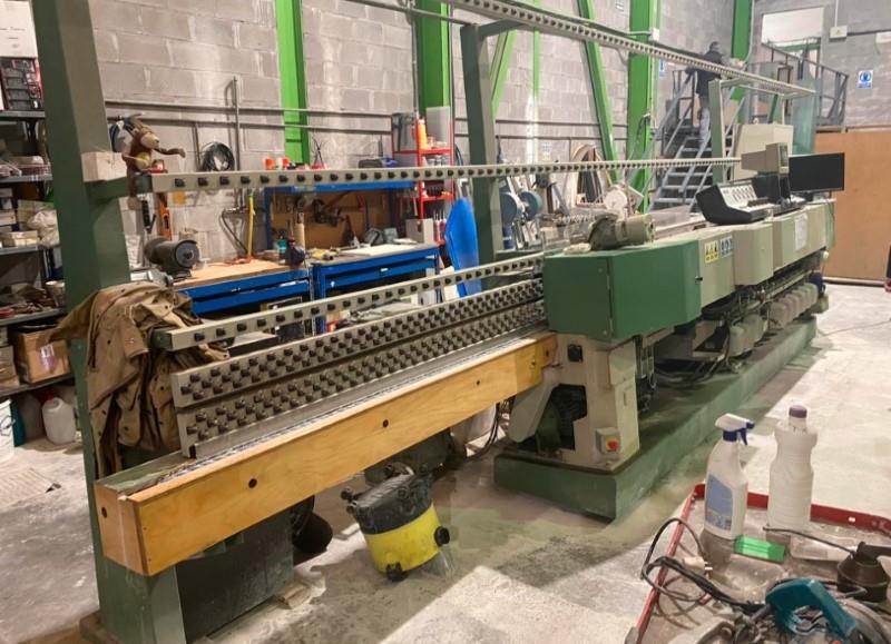 Bavelloni #Max-60-CNP, Straight Line Vertical Glass Bevel Machine, 13-Spindle, 1.6" x 1.6" min. glass size - Image 2