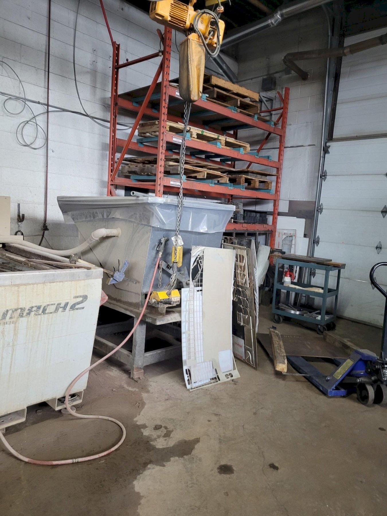 Flow #Mach-2-1313B, CNC waterjet cutting system, 48" X, 48" Y, 7" Z, 30 HP, 60000 psi, 2009 - Image 8