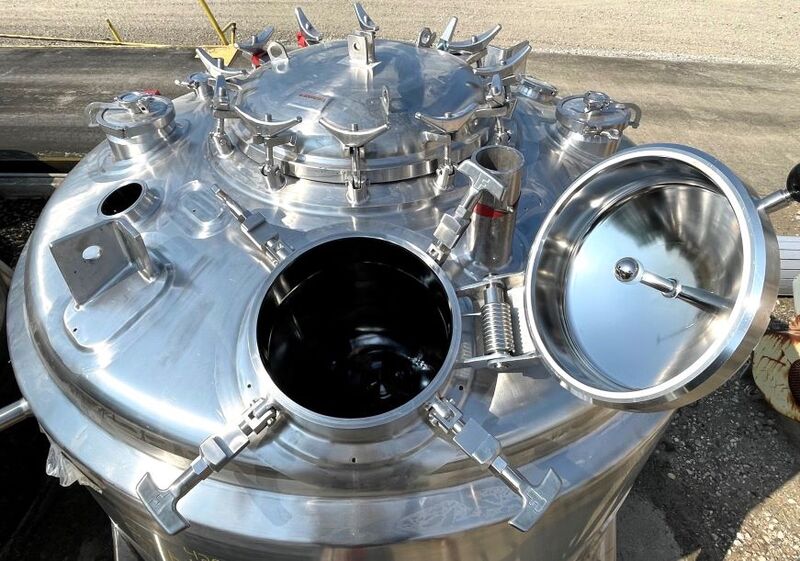 660 gallon Mueller, Stainless Steel Reactor, 70" diameter, 51 psig shell, 150 psig jacket, 300 F - Image 8