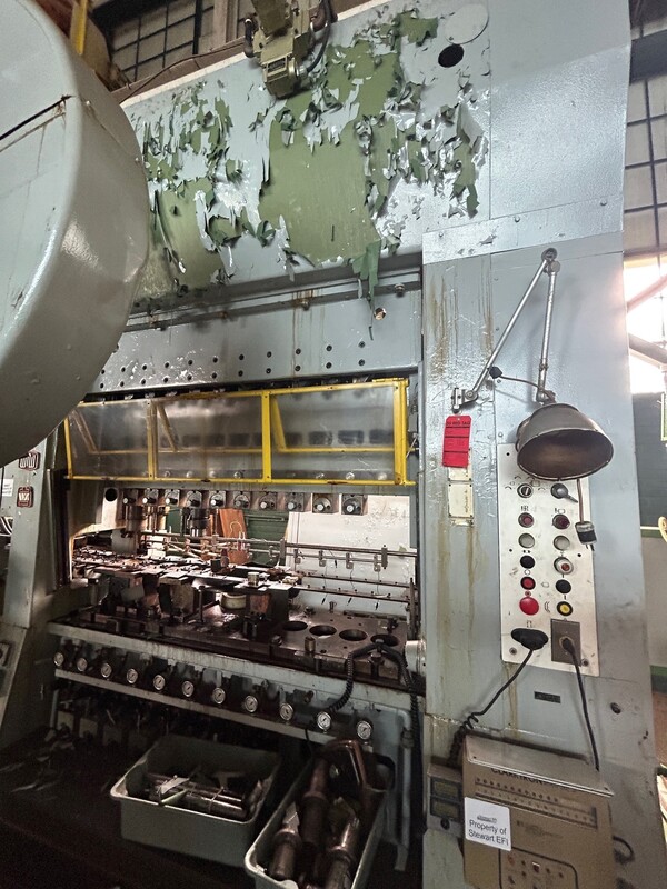 100 Ton, WMW Erfurt, stamping transfer press, 11 station, 12 ops, 6" stroke, 1970 - Image 2