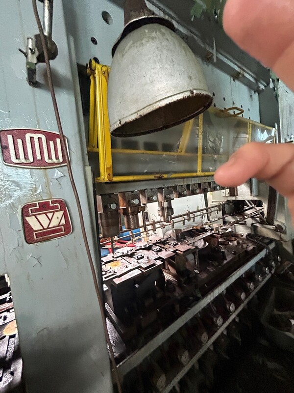 100 Ton, WMW Erfurt, stamping transfer press, 11 station, 12 ops, 6" stroke, 1970 - Image 3