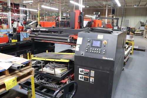 Amada #MP1225NJ, load/unload system, 4' x 8' max sheet, 11.8" x 27.5" min sheet, 2006 - Image 2