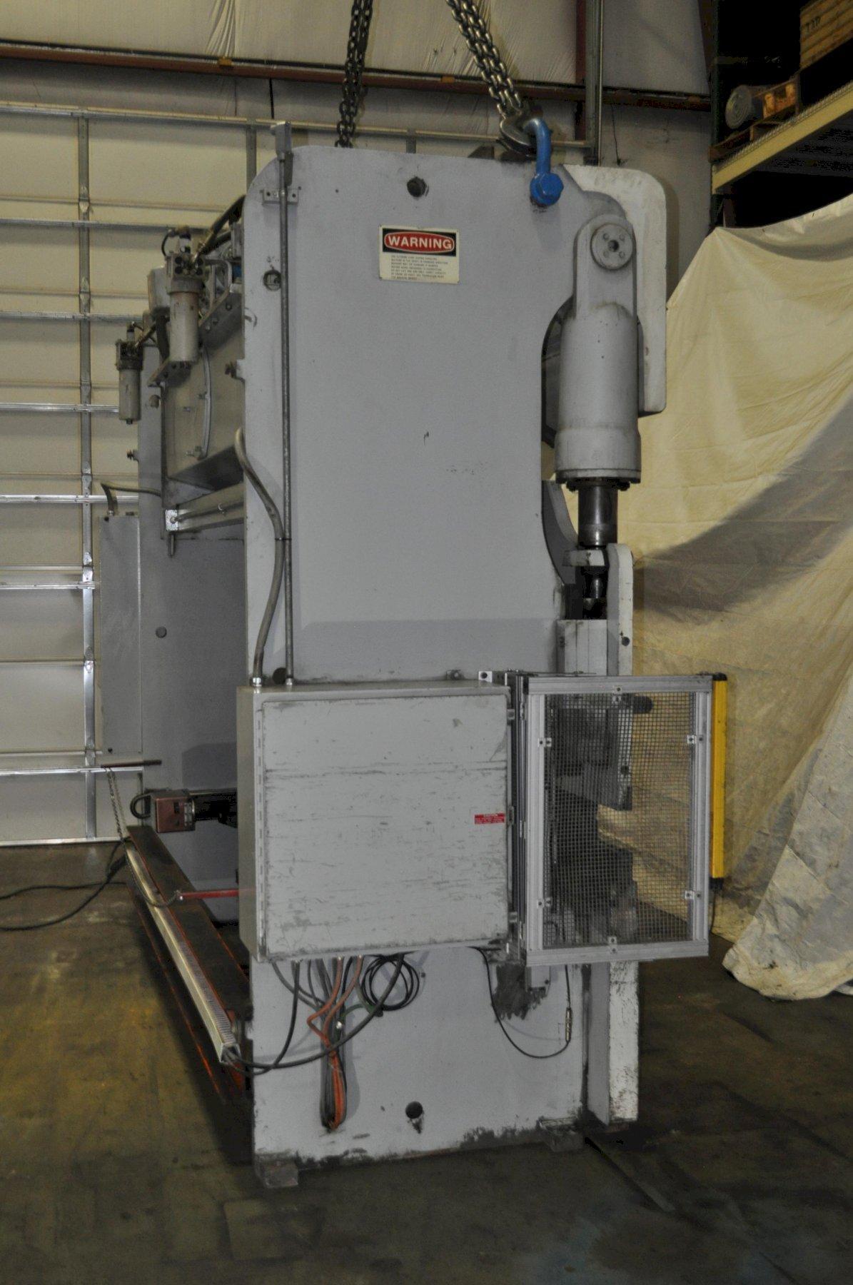 100 Ton, Pacific #J100-12II, hydraulic press brake, 12' overall, 126" between housing, 8" stroke, 7" throat - Image 8