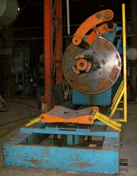 40000 lb. American Steel Line #1000, uncoiler/straightener comb., 72" OD, 19"-24" ID, 60" mandrel, (5) 5" - Image 2