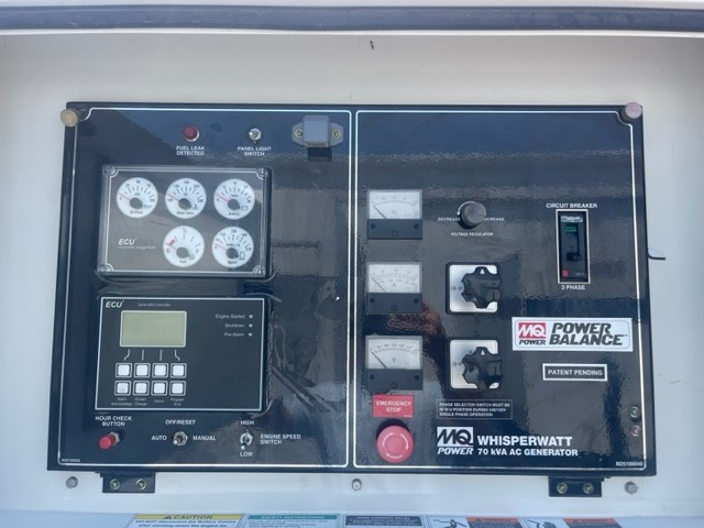 56 KW Multiquip #DCA70SSIU4f, diesel, sound attenuated enclosure, 240/480 Volts, 5669 hours, 2018 - Image 9