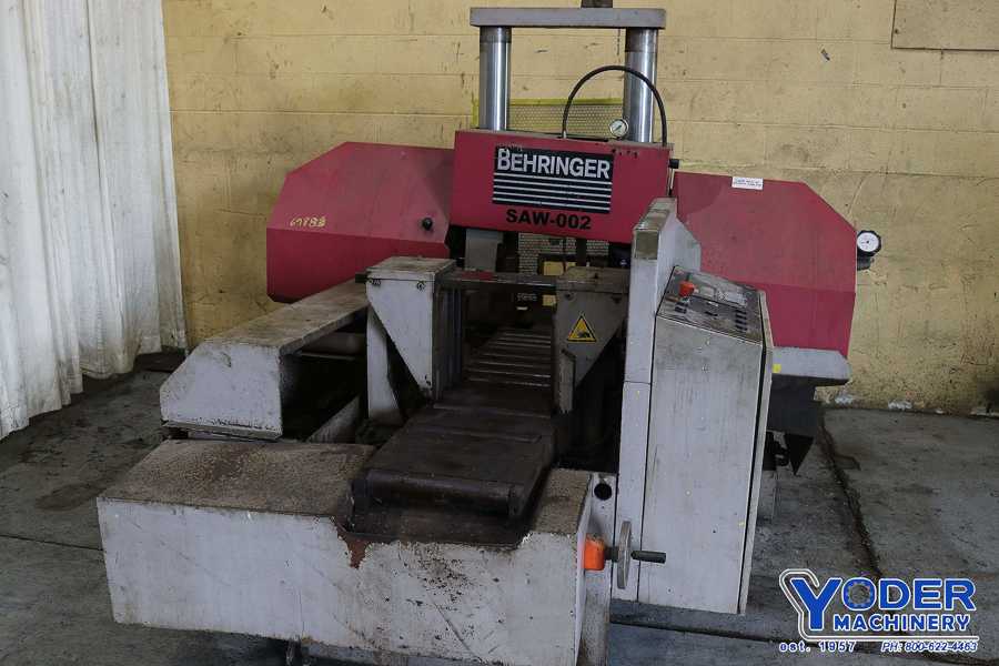 11.8" x 11.8" Behringer #HBP303A, 2-post horizontal band saw, 2001, #69883 - Image 2