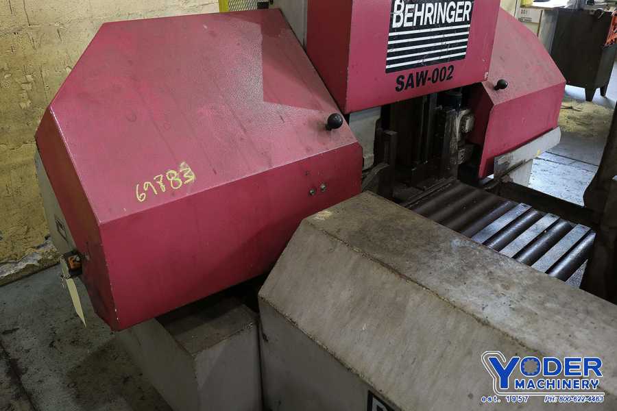 11.8" x 11.8" Behringer #HBP303A, 2-post horizontal band saw, 2001, #69883 - Image 5