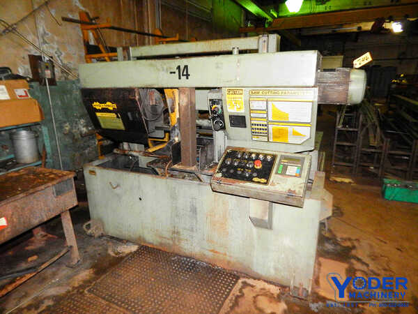 14" x 14" Hyd-Mech #H-14, horizontal band saw, 15' 4" x 1-1/4" blade, hydraulic clamping, 1999, #65212 - Image 1