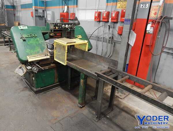 16" x 16" Amada #HA-400, automatic horizontal band saw, 180" x 1-1/2" x .042" blade, 50-395 FPM, #67886 - Image 3