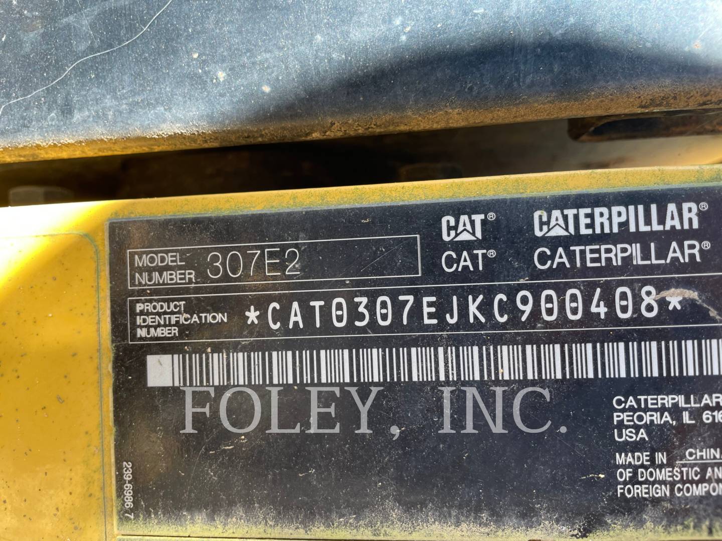 Caterpillar 307E2, Crawler Excavator, 1038 hours, S/N: KC900408, 2016 - Image 6