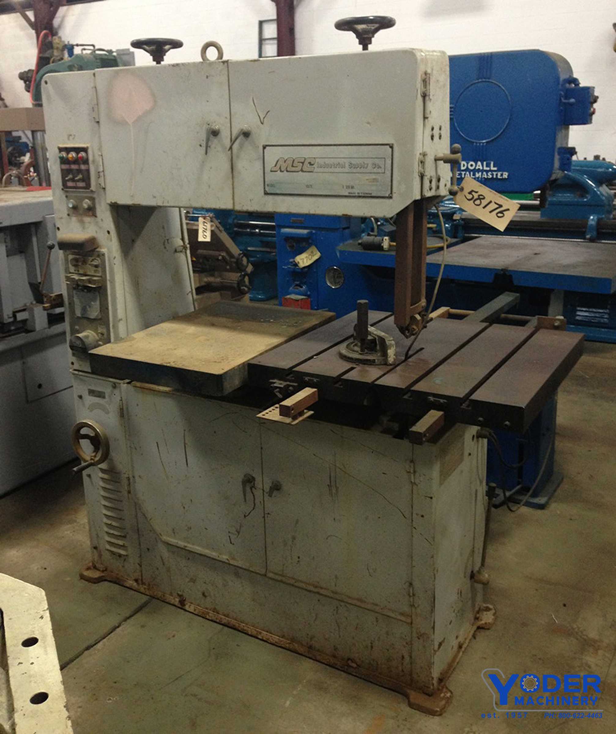 40" x 14" MSC, vertical band saw, #58176 - Image 3