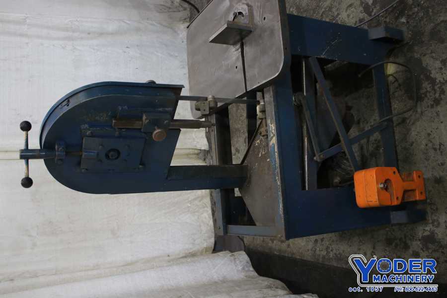 8-3/4" x 8-1/2" Roll-In, vertical band saw, 9' x 3/4" blade, 30" x 18-1/2" table, 3/4 HP - Image 6