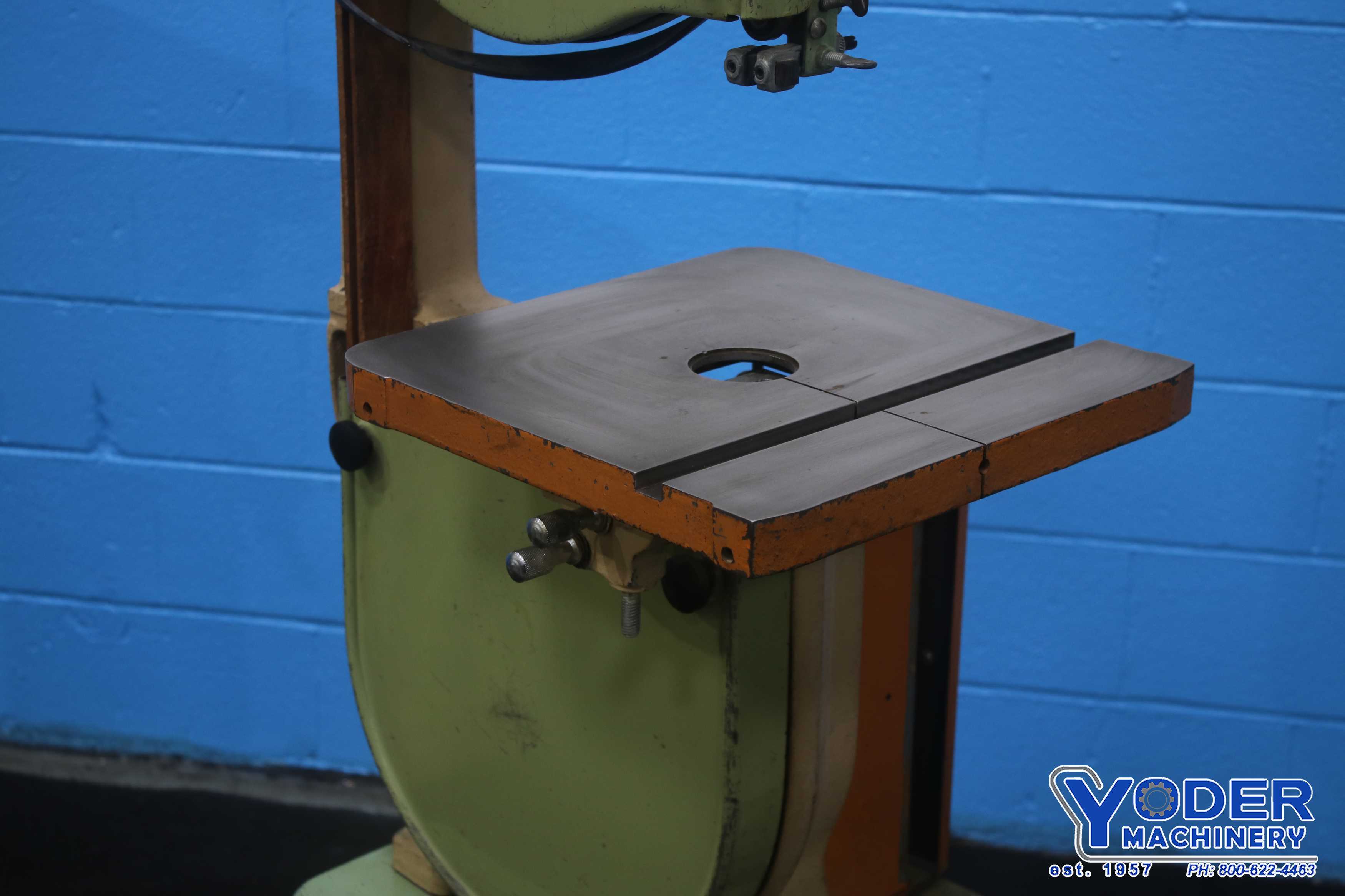 14-1/2" x 6" Delta Rockwell #28-290, vertical band saw, 14" x 14" table, #75114 - Image 9