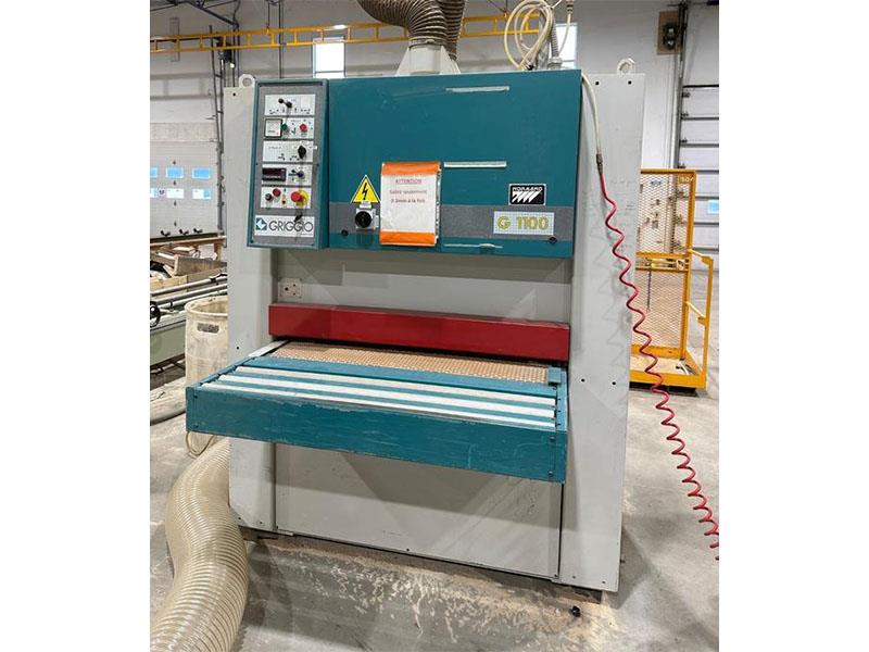 43" Griggio #G-1100, Wide Belt Sander, 2-Head, 43" x 85" abrasive belts, 25 HP motor, 50 & 30 FPM, 1999 - Image 1
