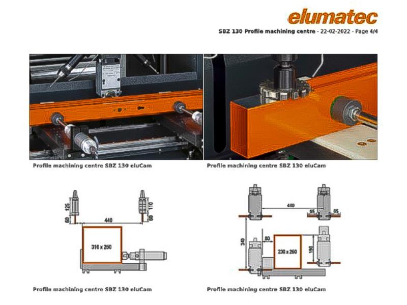 Elumatec #SBZ-130, CNC Profile Machining Center, 3-Axis, 386.61" max L, 12.20" width x 10.24" H, 386.61" X - Image 6