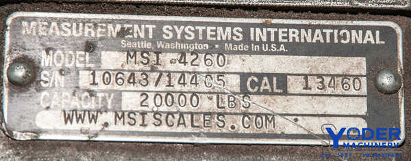 20000 lb. Port-A-Weigh #MSI-4260, crane scale, #64268 - Image 8