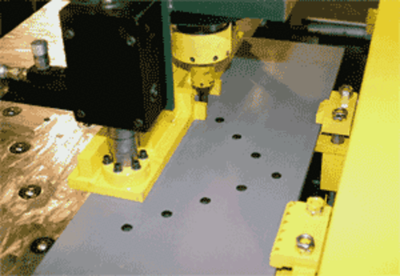 175 Ton, Controlled Automation, plate punch, 30" x60" x1.5" clamp shuttle for larger plate/angle pieces - Image 2