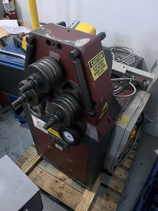 2" x 2" x 3/8" Tauring #ALFA40H1, bending roll, 3 rolls, 2014 - Image 3