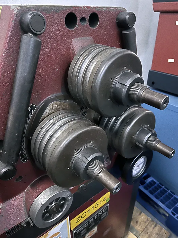 2" x 2" x 3/8" Tauring #ALFA40H1, bending roll, 3 rolls, 2014 - Image 4
