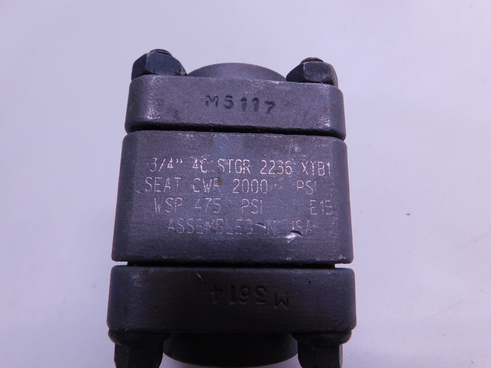 3/4" Jamesbury, 3-piece Ball Valve, 2000 psi, SW x SW, NEW - Image 3