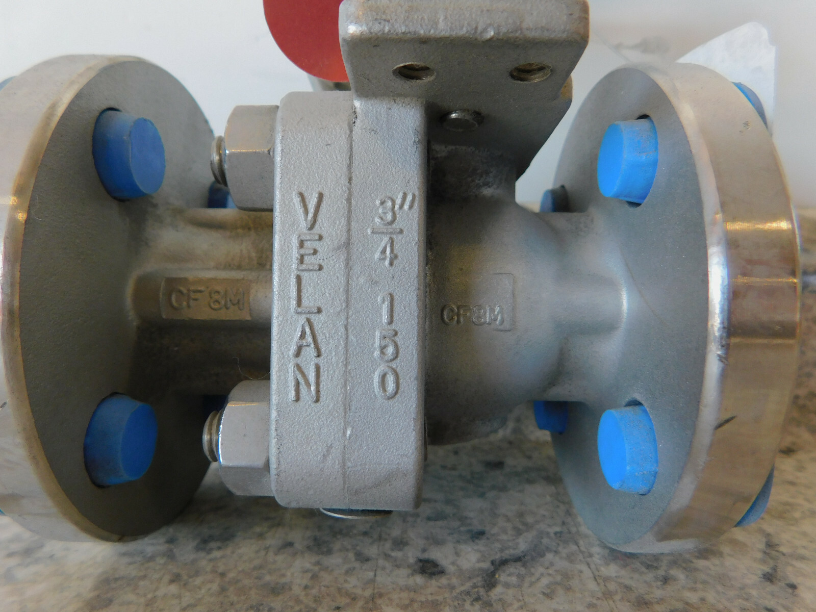 3/4" Velan #H330, ball valve, 275 psig, class 150# flanged, CF8M, new - Image 2