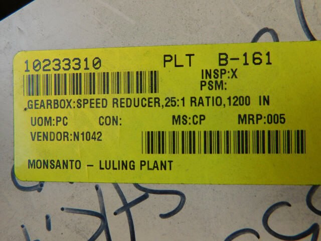 1200 RPM, Dodge Speed Reduction Gearbox, 25.00 :1 ratio, 2-1/2" dia. x 4" L bigger & 1-5/8" dia. x 3-1/4" - Image 6