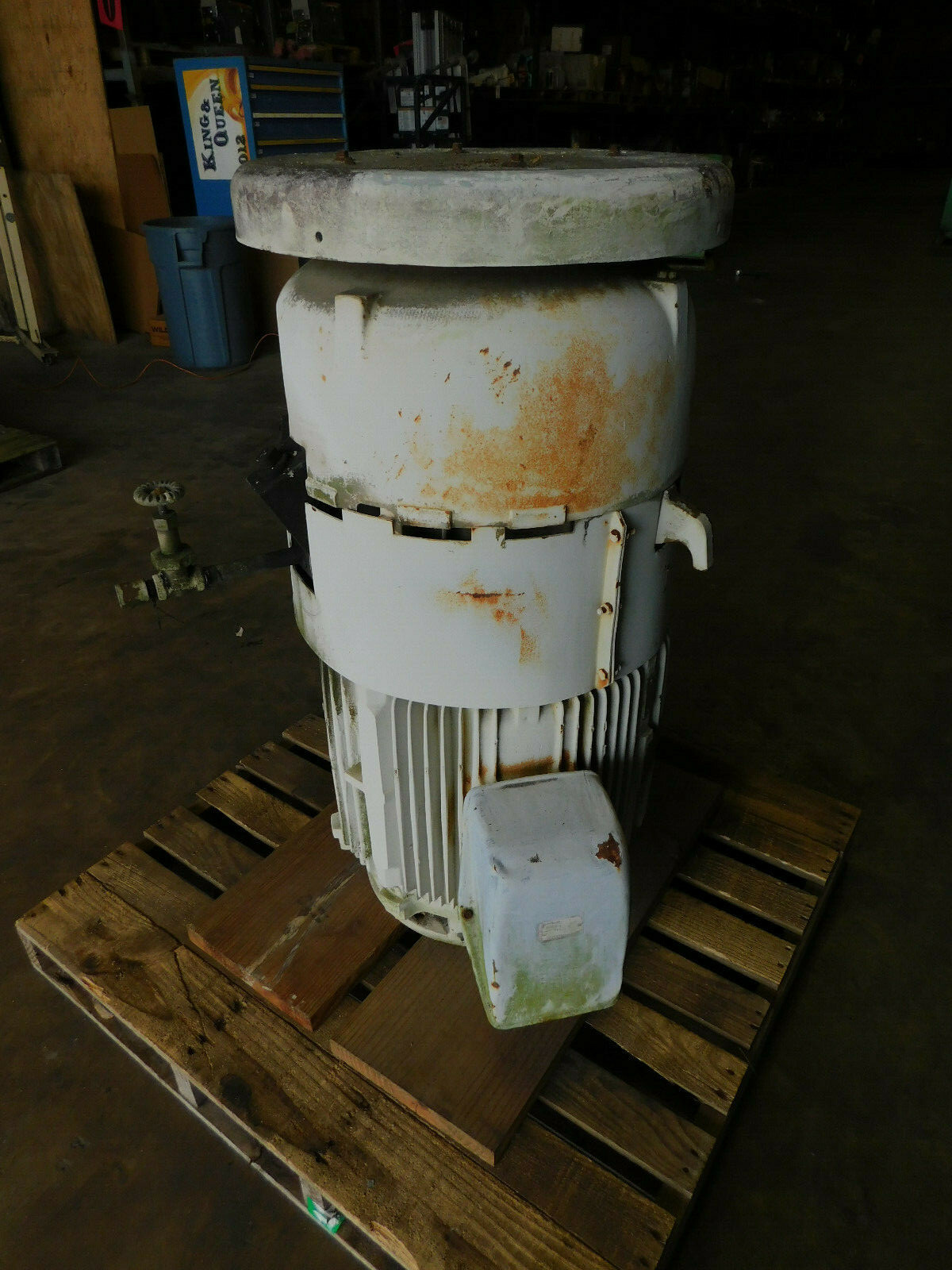 100 HP 3555 RPM Westinghouse TAFC, Frame 400VP, Vertical Motor, 460 Volts, 1 S.F., 3 phase, Used - Image 4