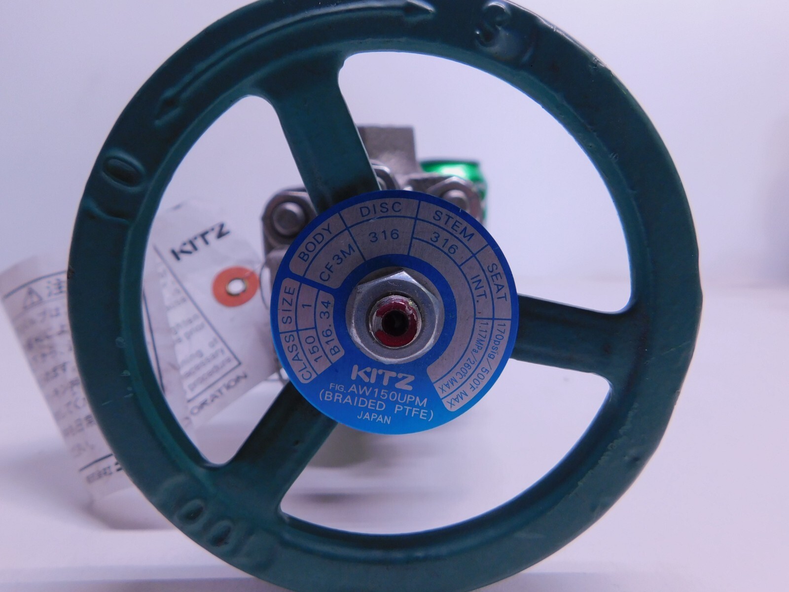 1" Kitz, Globe Valve, 170 pisg @ 500 F, Class 150# SW x SW, NEW - Image 3
