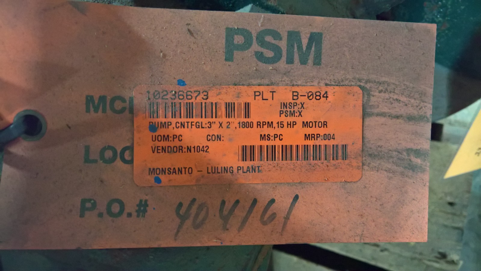 Durco, Pump Less Casing, 3" x 2" x 13" Impeller, Used - Image 5