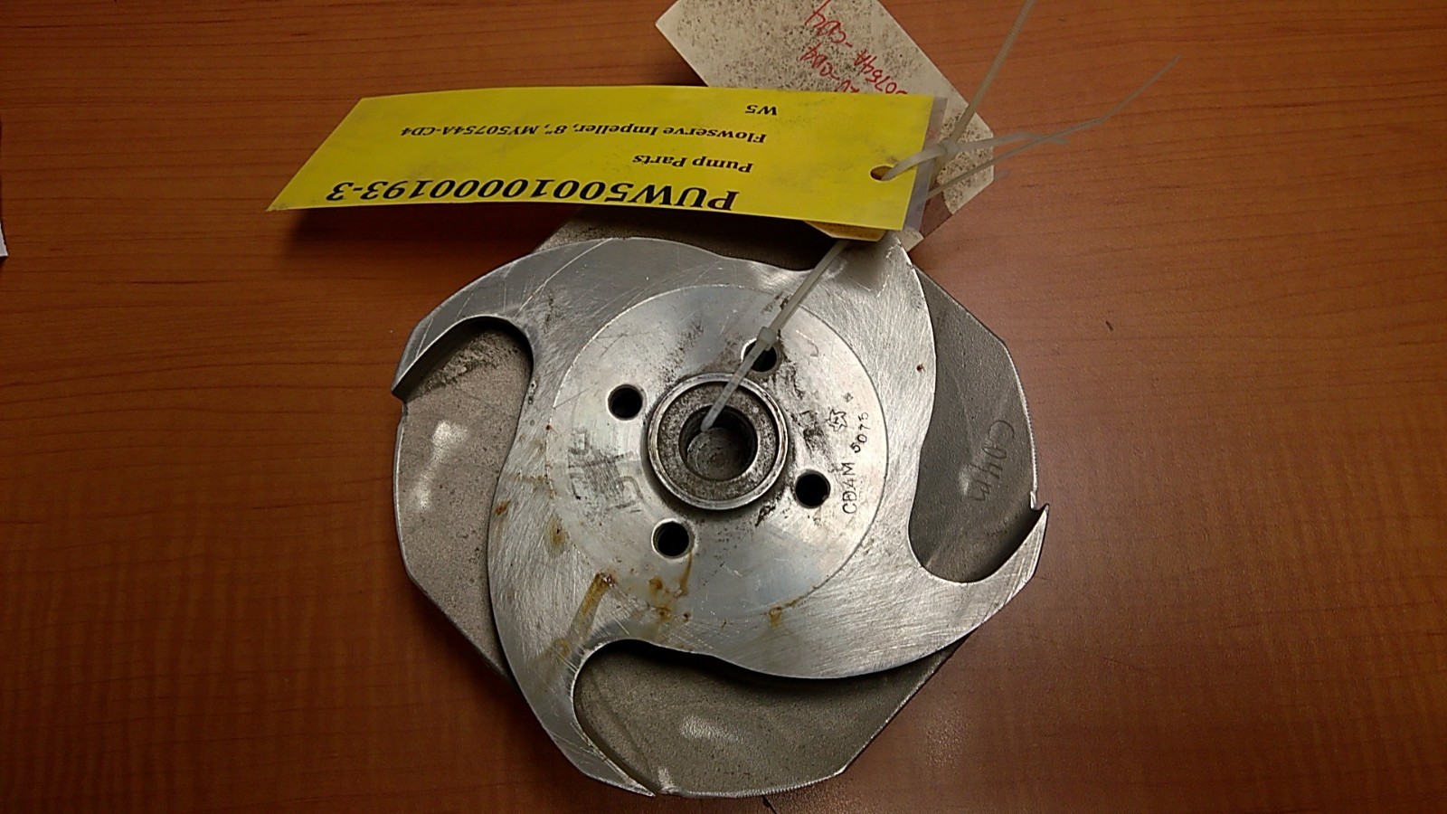 FlowServe #MY50754A, Impeller, 8" diameter, CD4M, NEW - Image 1