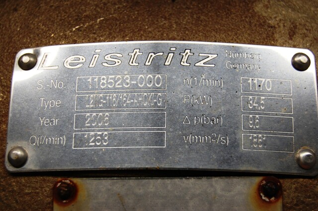 331 GPM, Leistritz #L2NG-116/164-AHOKI-G, Positive Displacement Three Screw Pump, 8" x 8", 1170 RPM, 316 - Image 4