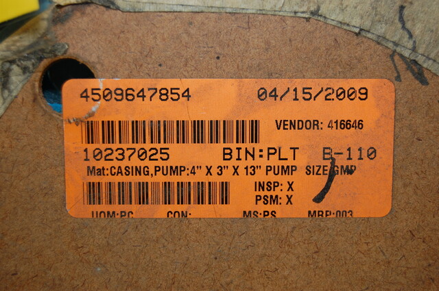 Goulds #A02390A, Pump Housing, 4" x 3" x 13", FRP Hetron, NEW - Image 10