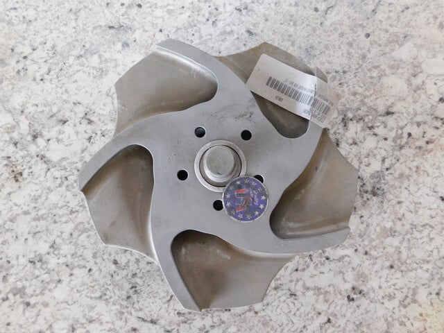 Flowserve Durco #MK2GR2 D20, Pump Impeller, 10" diameter, Size 3 x 2-13, 5 Vane, Ferralium 255, NEW - Image 3