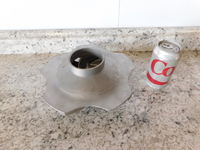 Flowserve Durco #MK2GR2 D20, Pump Impeller, 10" diameter, Size 3 x 2-13, 5 Vane, Ferralium 255, NEW - Image 5