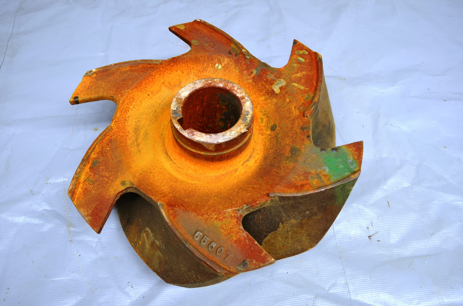Goulds #55807, Pump Impeller, 18" diameter, 6 Vane, Carbon Steel, NEW - Image 8