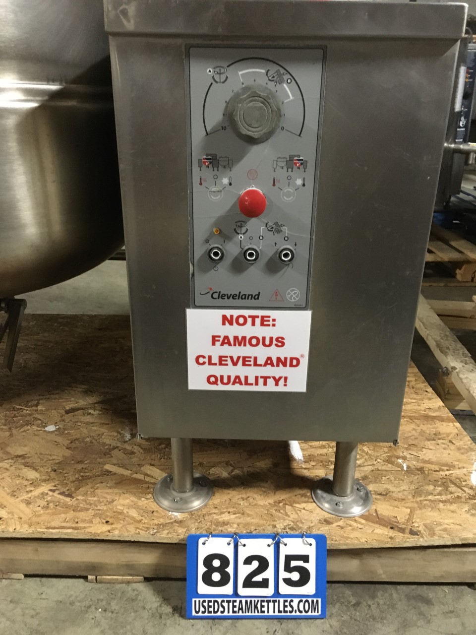 60 gallon Cleveland #MKDL-60-T, tilting cooker/mixer direct steam kettle, 316 Stainless Steel, 50 psi - Image 4