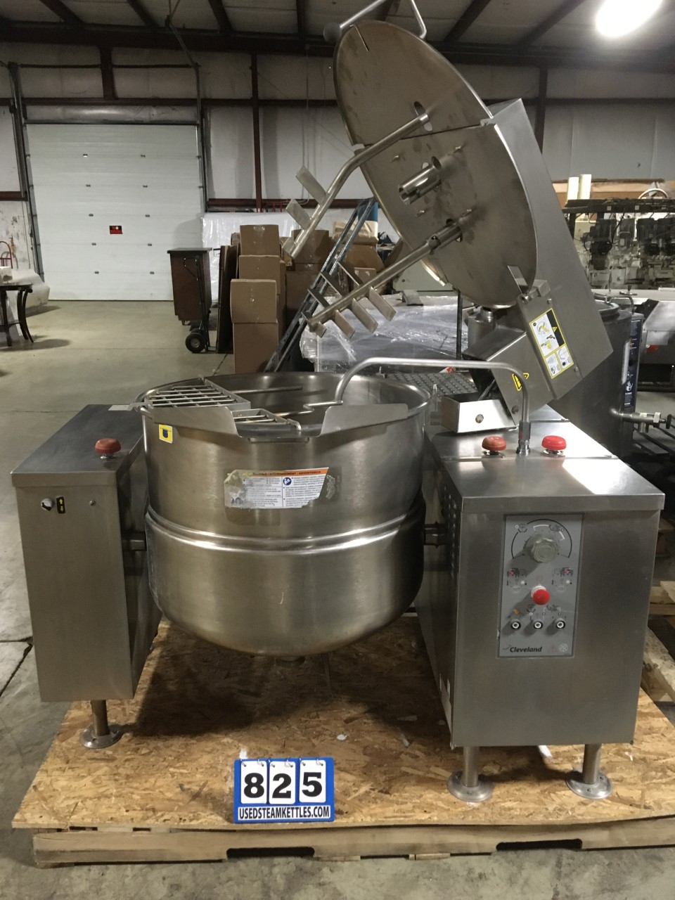 60 gallon Cleveland #MKDL-60-T, tilting cooker/mixer direct steam kettle, 316 Stainless Steel, 50 psi - Image 5