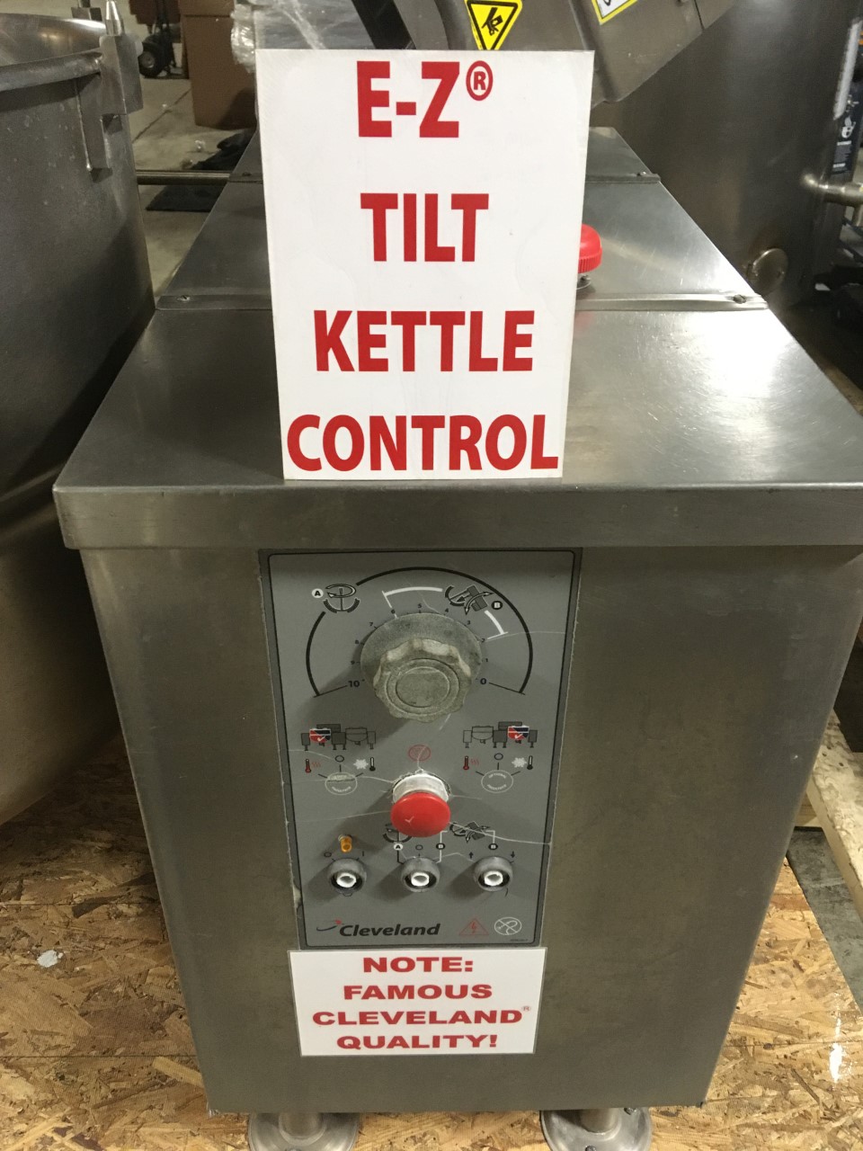 60 gallon Cleveland #MKDL-60-T, tilting cooker/mixer direct steam kettle, 316 Stainless Steel, 50 psi - Image 9