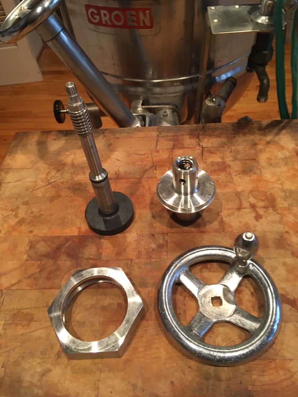 3" Groen steam kettle tangent draw off valve, complete assembly, new - Image 6