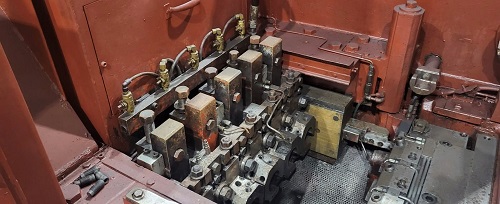 7/8" x 3-1/2" National #245, hi-speed 6 station 5 die, cold parts former, universal transfer system, overtop - Image 9