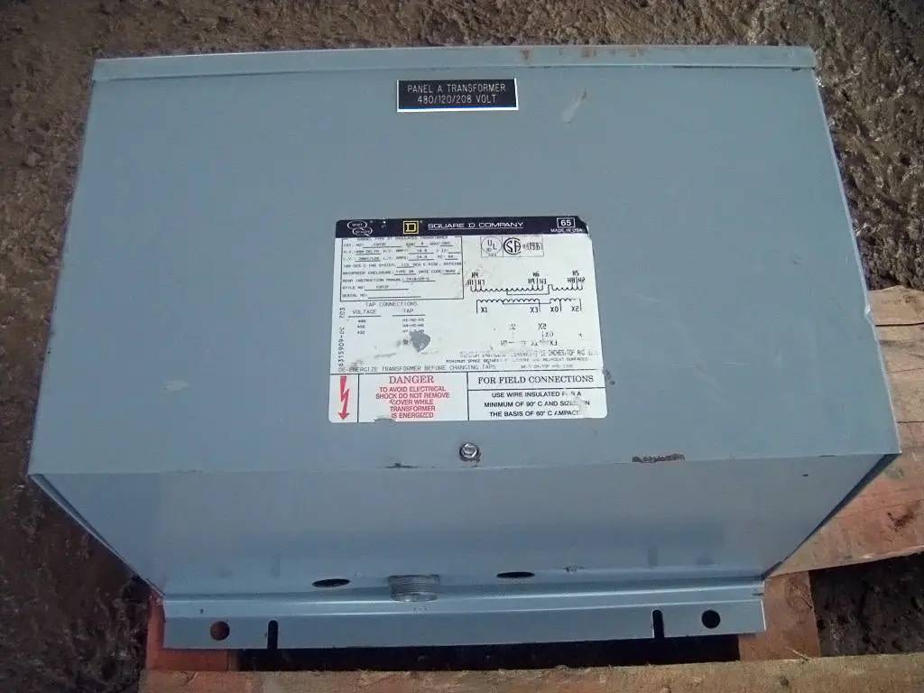 9 KVA 480 Primary, 208/120 Secondary, Square D Company, Transformer - Image 9