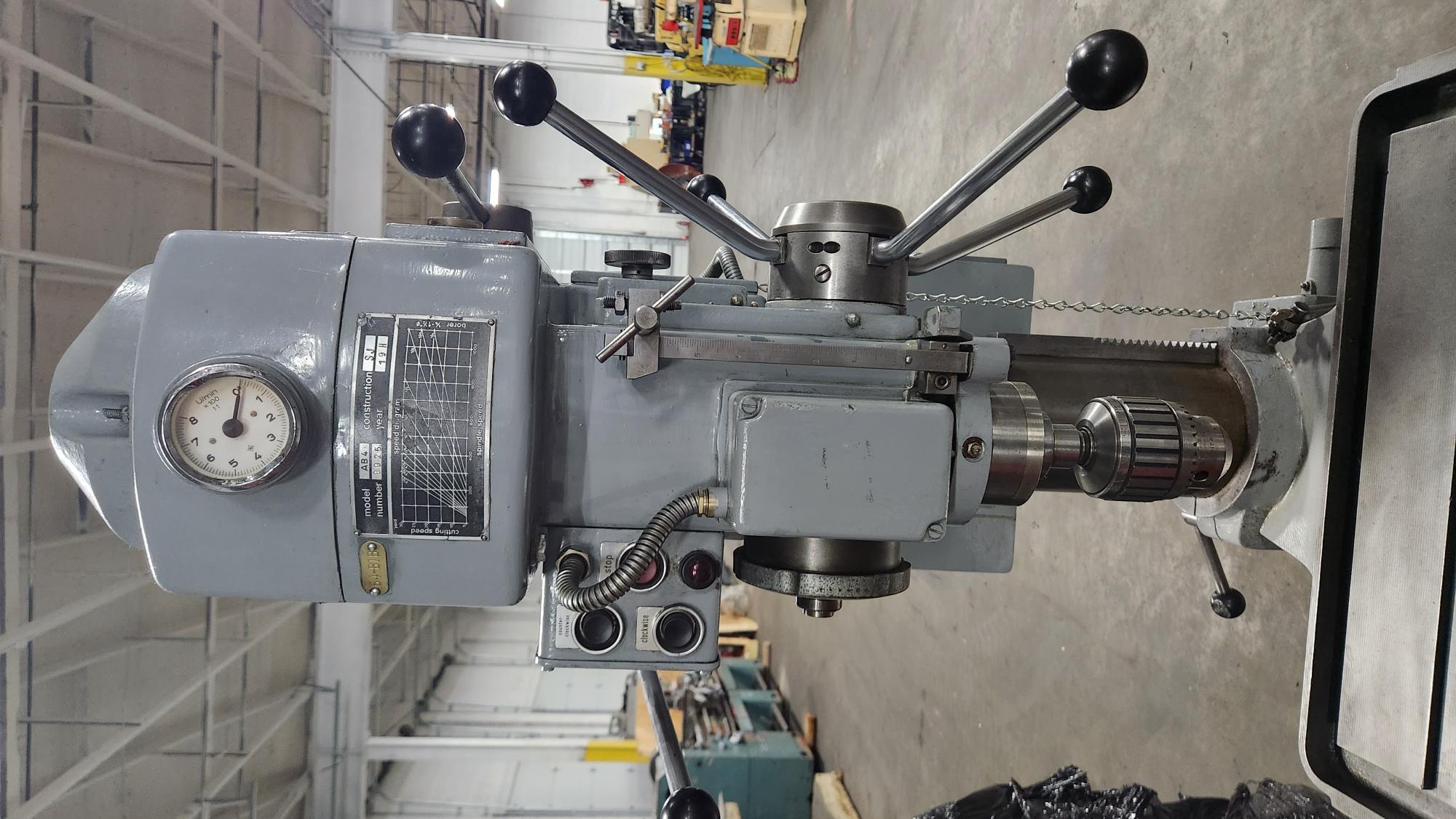 13.38" Alzmetall #AB4, drill press, 6.69" stroke, 13.386" throat - Image 2