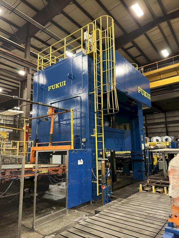 .090" x 72" Fukui, press blanking line, 400 ton, 70000 lb., servo feedline w/Hervoss leveler - Image 2