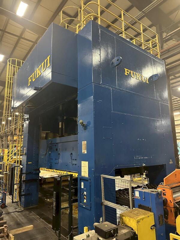 .090" x 72" Fukui, press blanking line, 400 ton, 70000 lb., servo feedline w/Hervoss leveler - Image 3