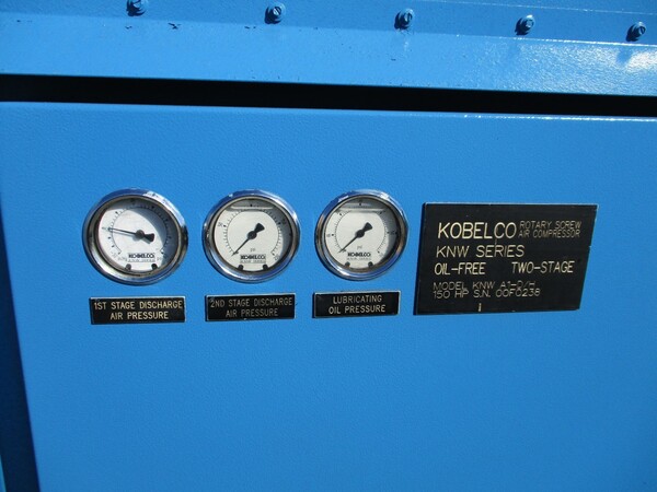 610 cfm, 150 psi, Kobelco #KNWAI-D/H, Oil-free air compressor, 150 HP - Image 7