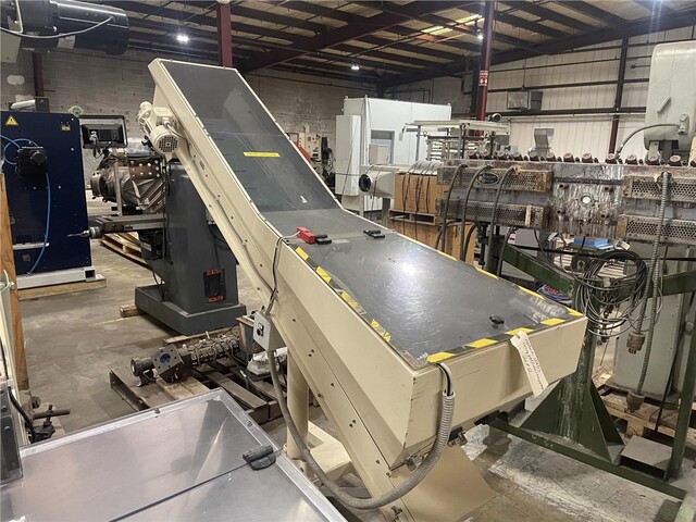11.5" wide x 6' long, Valois, portable elevator hopper conveyor, .33 HP Siemens AC motor, 460 V. - Image 1