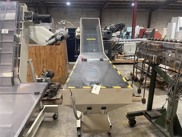 11.5" wide x 6' long, Valois, portable elevator hopper conveyor, .33 HP Siemens AC motor, 460 V. - Image 10