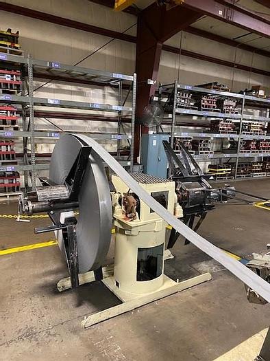 6000 lb. Dallas #DDPR-6000x24, double end uncoiler, 24" mandrel length, 60" outside dimensions, 16"-21" ID - Image 1